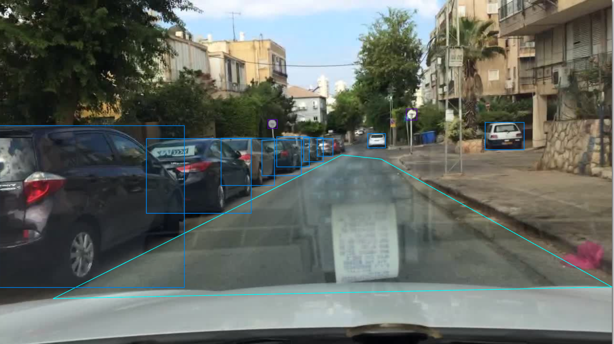 Dense Street Objects annotation sample